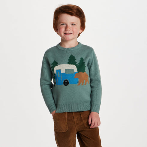 kids-graphic-sweater-green-camper Sophia's Style-2