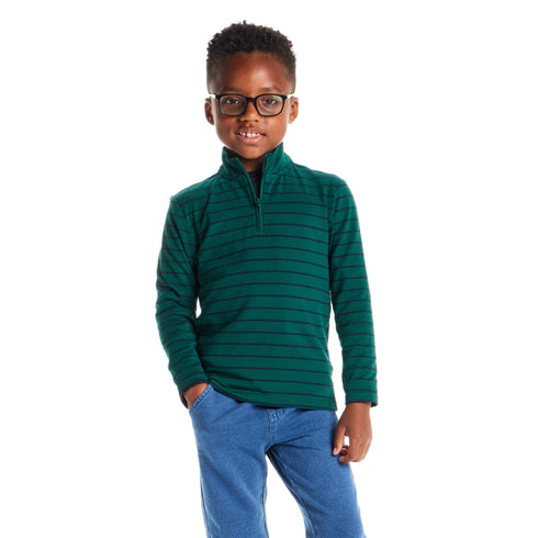 kids-quarter-zip-stripe-pullover-green-stripe Sophia's Style-2