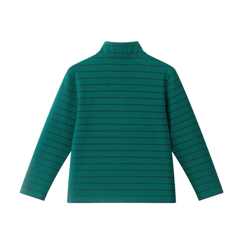 kids-quarter-zip-stripe-pullover-green-stripe Sophia's Style-4