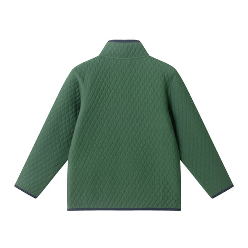 kids-diamond-quilted-quarter-zip-pullover-green Sophia's Style-5