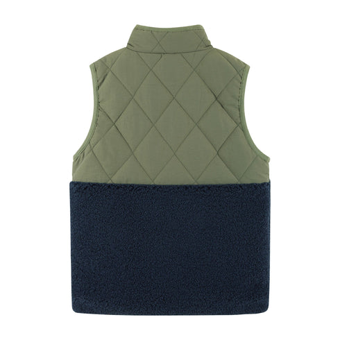 kids-mixed-media-sherpa-vest-green Sophia's Style-5