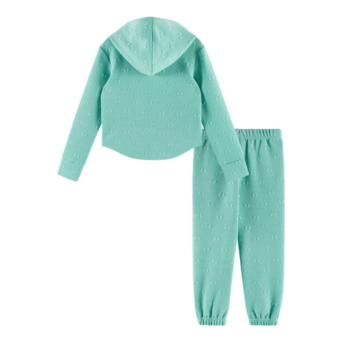 kids-embossed-lounge-set-aqua-bows Sophia's Style-4