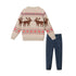 kids-fair-isle-sweater-twill-pant-set-moose-motif Sophia's Style-4