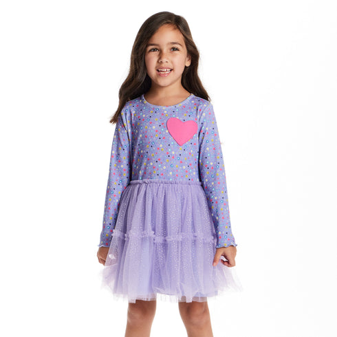 kids-printed-rib-knit-dress-purple-hearts Sophia's Style-5
