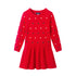 kids-3t-6x-red-knit-twofer-dress-festive-dot Sophia's StyleDress-1