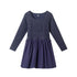big-kids-rib-jersey-drop-waist-bubble-dress-navy Sophia's StyleDress-1