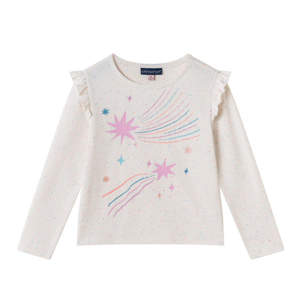 kids-speckled-long-sleeve-tee-shooting-stars Sophia's StyleTee Shirts-1