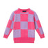 kids-split-side-sweater-pink-checker Sophia's StyleSweaters-1