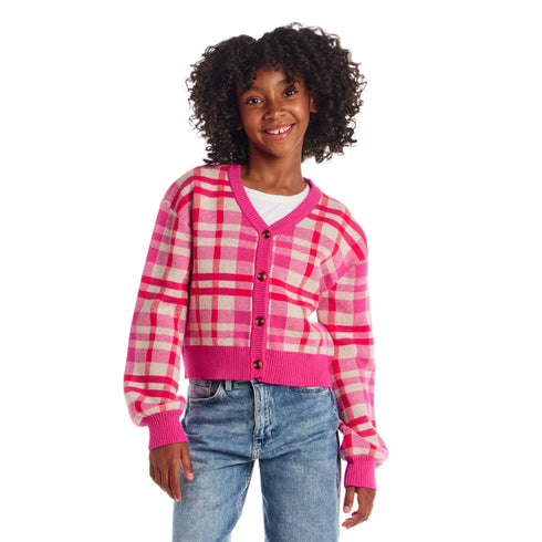 big-kids-cardigan-pink-plaid Sophia's Style-2