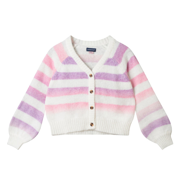 big-kids-stripe-cardigan-oatmeal-lavendar Sophia's StyleSweaters-1