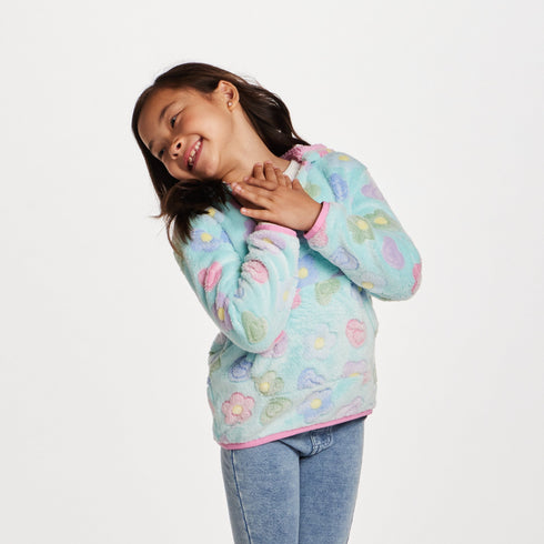 kids-floral-plush-hoodie-aqua Sophia's Style-7
