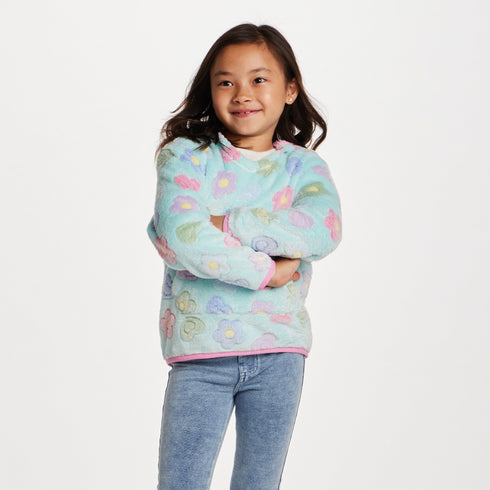 kids-floral-plush-hoodie-aqua Sophia's Style-10