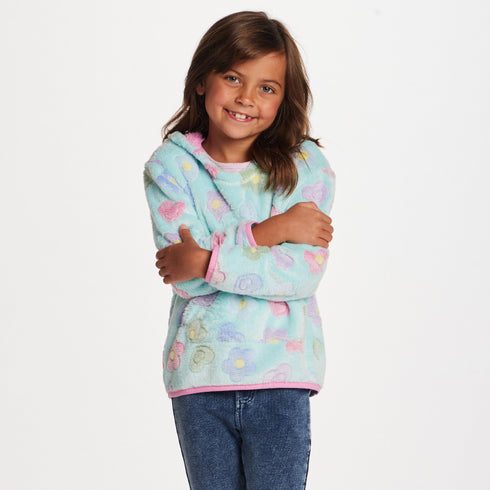 kids-floral-plush-hoodie-aqua Sophia's Style-11