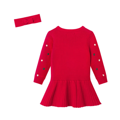 infant-dress-headband-set-festive-dot Sophia's Style-4