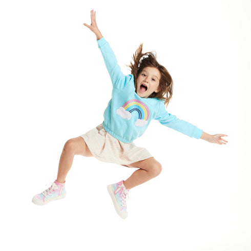kids-sweatshirt-dress-set-teal-rainbow Sophia's Style-3