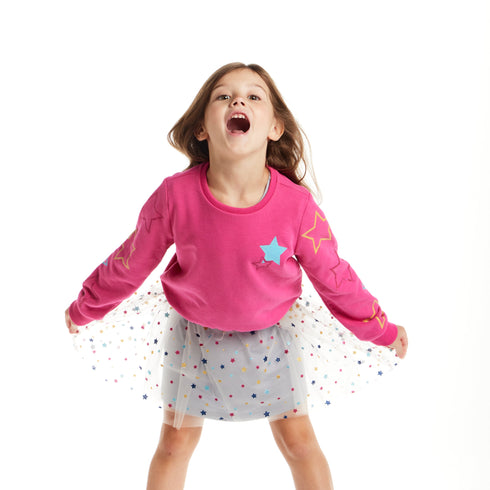 kids-sweatshirt-dress-set-pink-star Sophia's Style-4