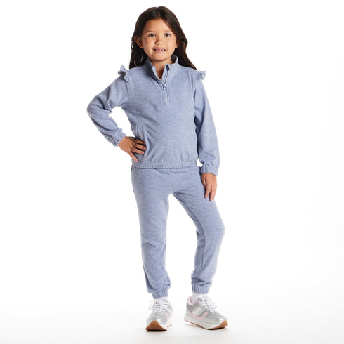 kids-quarter-zip-sweatshirt-set-navy Sophia's Style-2