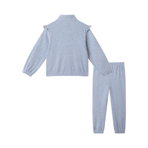kids-quarter-zip-sweatshirt-set-navy Sophia's Style-4