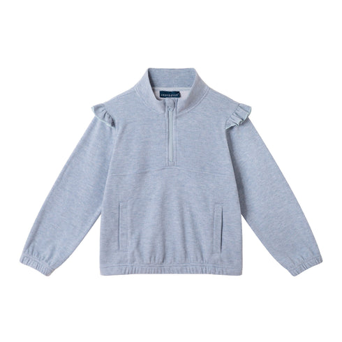 kids-quarter-zip-sweatshirt-set-navy Sophia's Style-5