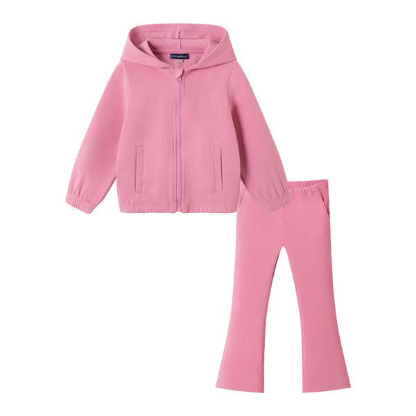 kids-comfy-hoodie-set-pink Sophia's StyleSweatshirt Set-1