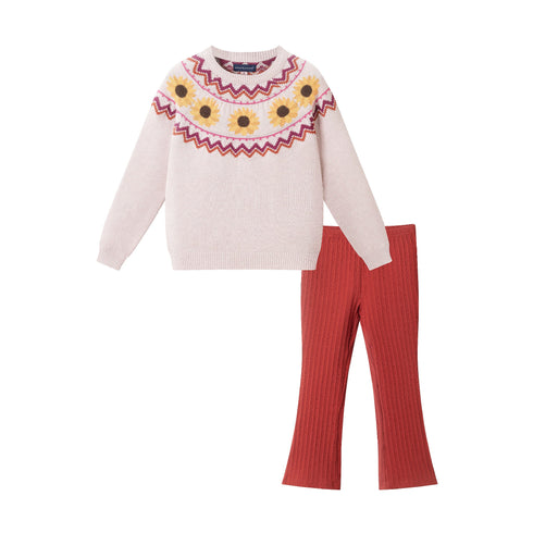 kids-sweater-flare-legging-set-sunflowers Sophia's StyleSweater Set-1