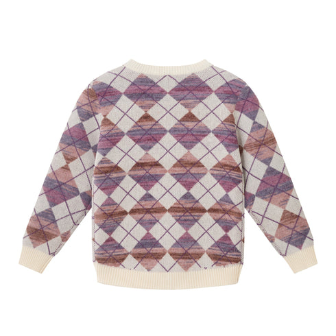 kids-argyle-sweater-ribbed-flare-pant-set Sophia's Style-6