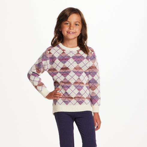 kids-argyle-sweater-ribbed-flare-pant-set Sophia's Style-10