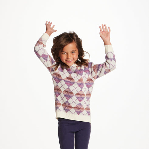 kids-argyle-sweater-ribbed-flare-pant-set Sophia's Style-9