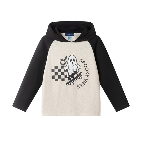 black-hooded-tee-stay-spooky Sophia's StyleTee Shirts-1