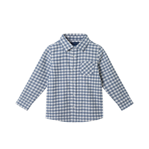 kids-buttondown-knit-denim-jogger-set-grey-gingham Sophia's Style-4