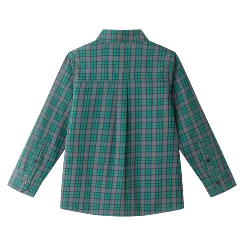 kids-plaid-buttondown-bowtie-set-green-plaid Sophia's Style-7