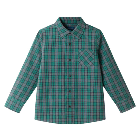 kids-plaid-buttondown-bowtie-set-green-plaid Sophia's Style-5