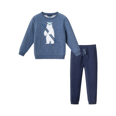kids-sweater-twill-jogger-set-navy-polar-bear Sophia's StyleSweater Set-1