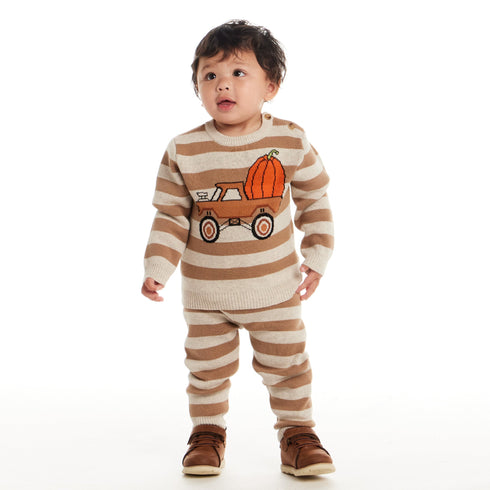 infant-pumpkin-truck-sweater-jogger-set-pumpkin-truck Sophia's Style-2
