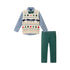 kids-sweater-vest-set-beige-fair-isle Sophia's StyleSweaters Vest Set-1