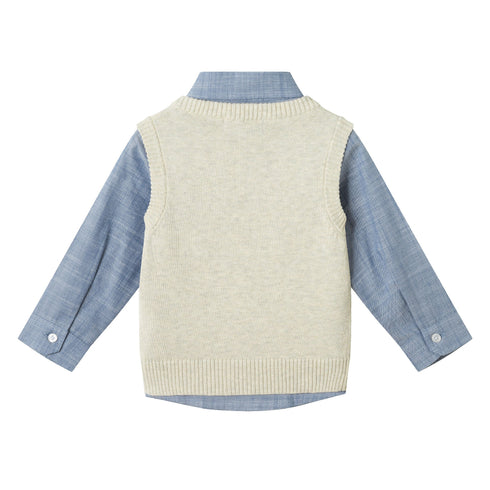 infant-sweater-vest-set-beige-reindeer Sophia's Style-9
