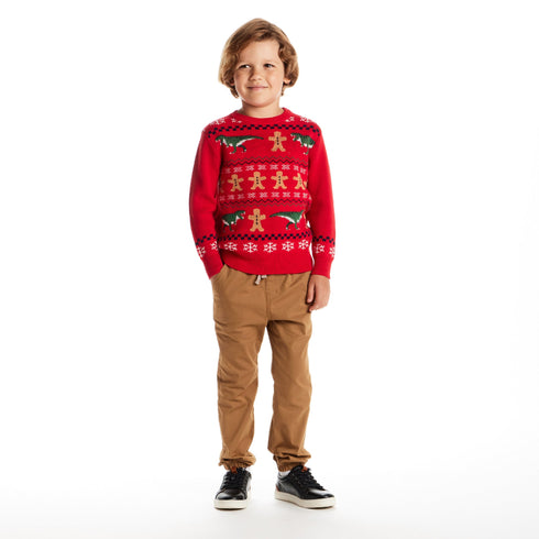 kids-sweater-pants-set-gingerbread-dinos Sophia's Style-2