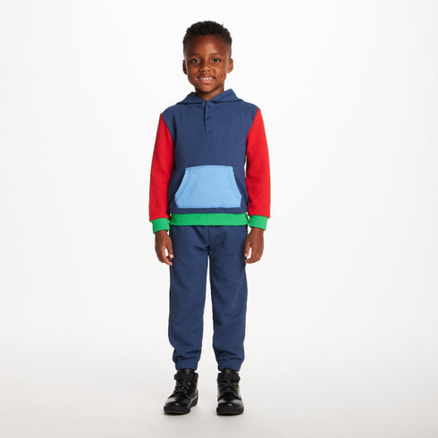 kids-hooded-lounge-set-navy-waffle Sophia's Style-7