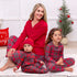 christmas-bamboo-unisex-pajama-pants-classic-red-tartan-plaid Sophia's Style-3