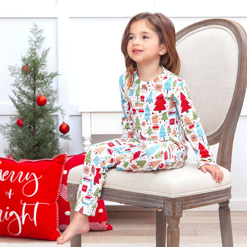 christmas-merry-childrens-bamboo-pajama-set-family-matching Sophia's Style-2