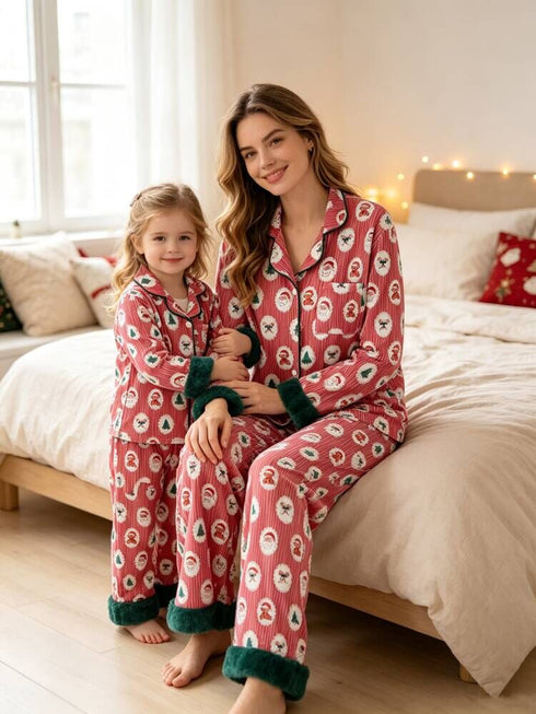 mommy-and-me-christmas-santa-print-pajama-set-with-fur-trim-sophias-stylePajamas-1