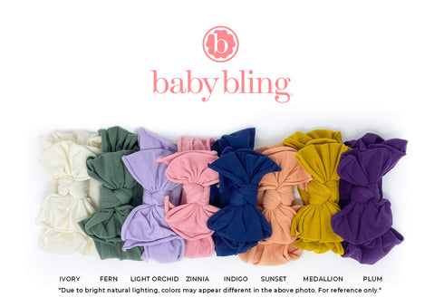 fab-bow-lous®-zinnia Baby Bling Bows clips headbands - Sophia's Style-