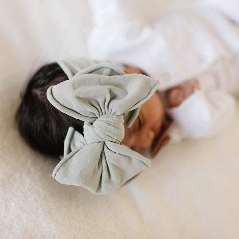 fab-bow-lous®-grey Baby Bling Bows clips headbands - Sophia's Style-
