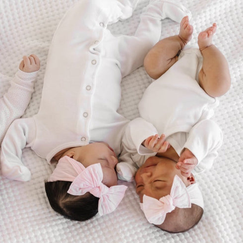 itty-bitty-knot-pink Baby Bling Bows clips headbands - Sophia's Style-