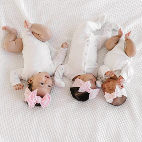 fab-bow-lous®-pink Baby Bling Bows clips headbands - Sophia's Style-