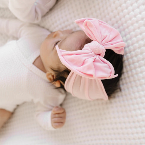 fab-bow-lous®-pink Baby Bling Bows clips headbands - Sophia's Style-