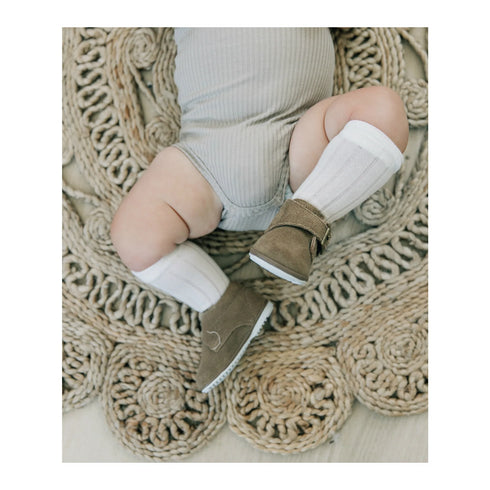 Angel Boys Nude Khaki Finch Hebilla Correa Bota 1 Bebé -7 Niño