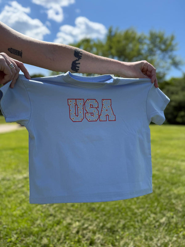 usa-daisy-oversized-t-shirt at Sophia's Style-1