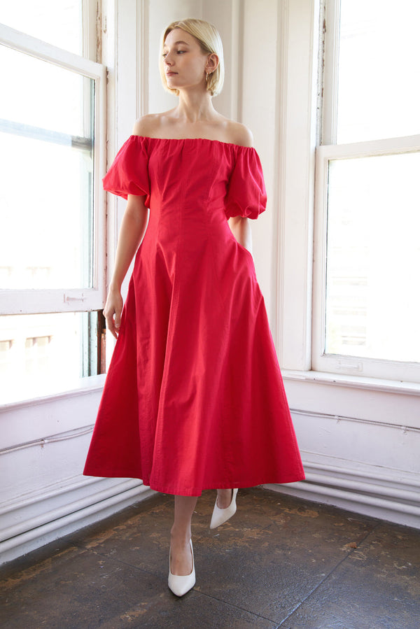 protecting-my-peace-red-woven-midi-dress Flying Tomato-Sophia's StyleDRESSES-1