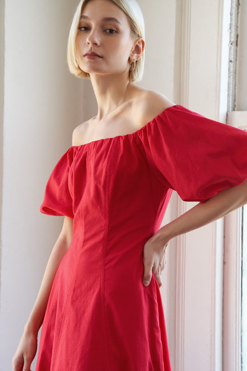 protecting-my-peace-red-woven-midi-dress Flying Tomato-Sophia's Style-3